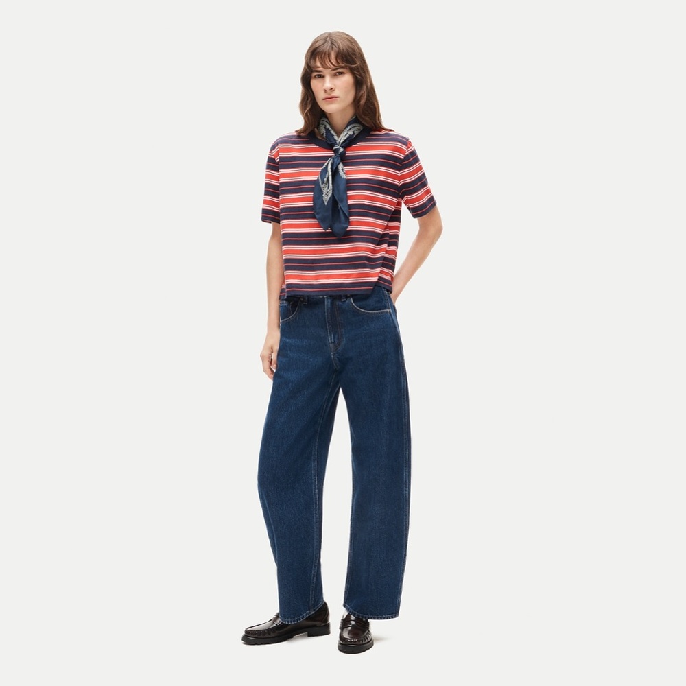 NWT J.Crew Petite Zoe Barrel Jean in Donovan Wash